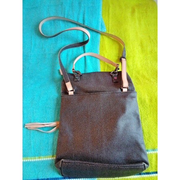 Sherpani Rebel Women O/S Canvas Sturdy Crossbody Top Handle Bag Purse Dark Gray - Picture 2 of 16